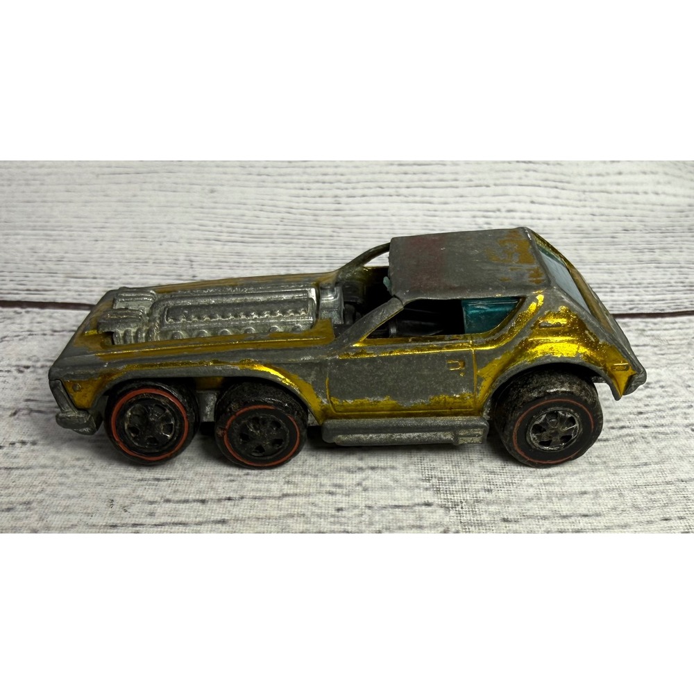 Hot Wheels Redline Open Fire 1971 Gold Made In Hong Kong